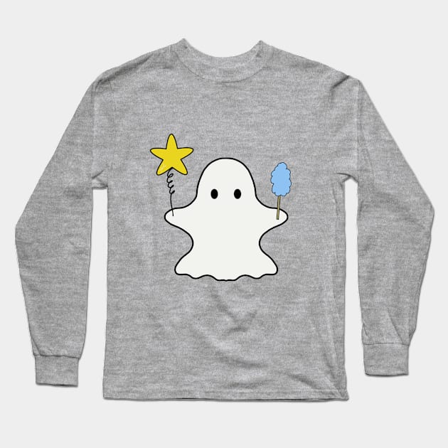 Fairground Ghosts : Star Balloon Long Sleeve T-Shirt by Vera T.